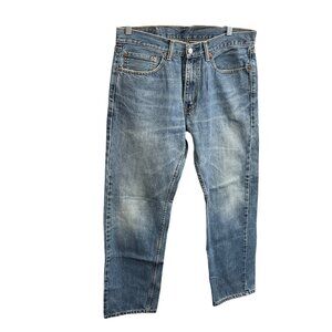 Levis 505 Jeans W34 L32 Classic Fit Straight Leg 100% Cotton Denim 28L